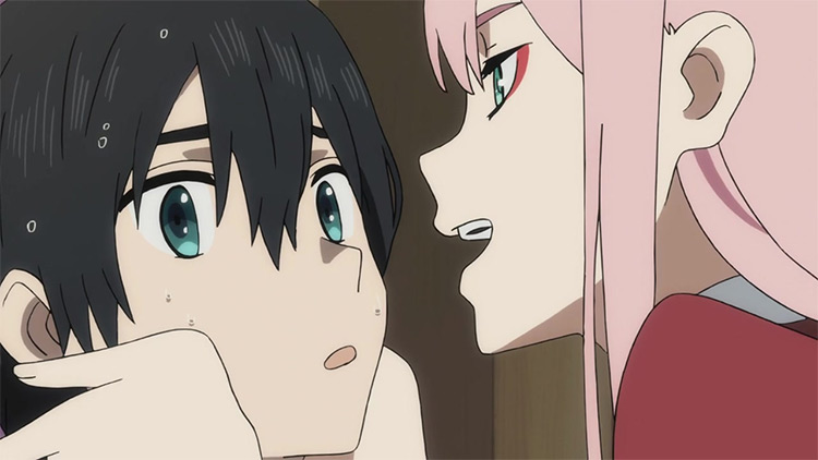 Zero Two et Hiro de Darling in the FranXX