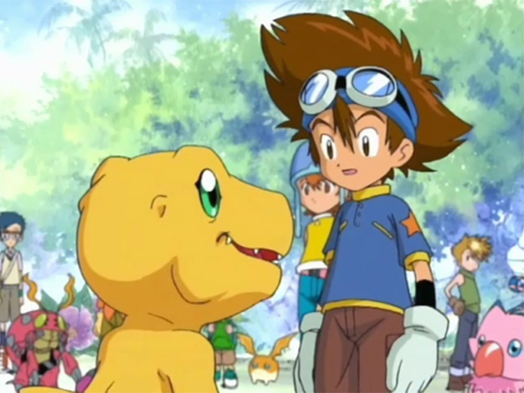 Capture d'écran de l'anime Digimon