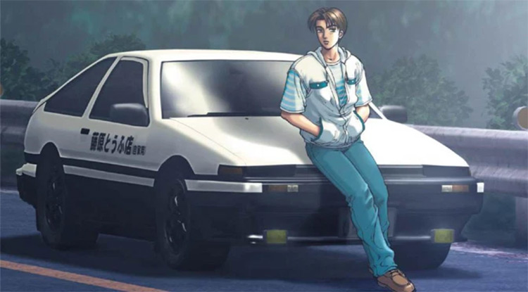 Capture d'écran de l'anime Initial D