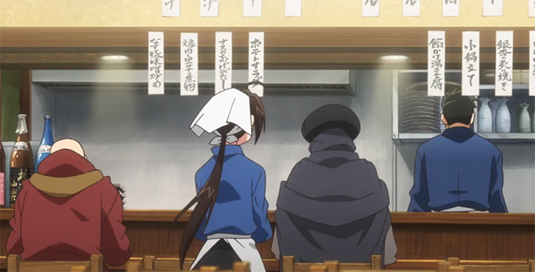 Capture d'écran de l'anime Isekai Izakaya Nobu