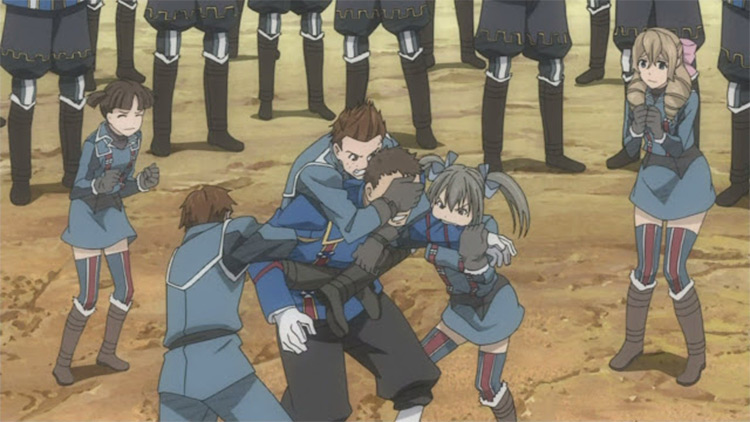 Valkyria Chronicles Anime War Screenshot