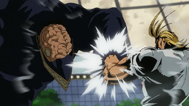 All Might vs Nomu in My Hero Academia