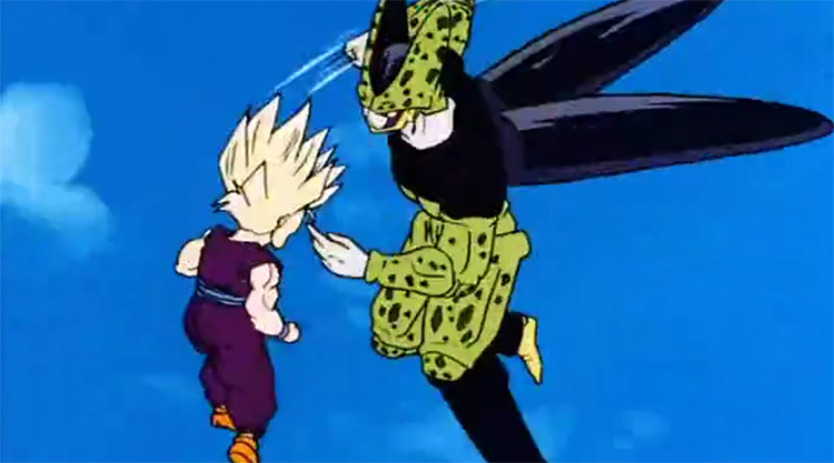 Gohan vs Cell scene in Dragon Ball Z