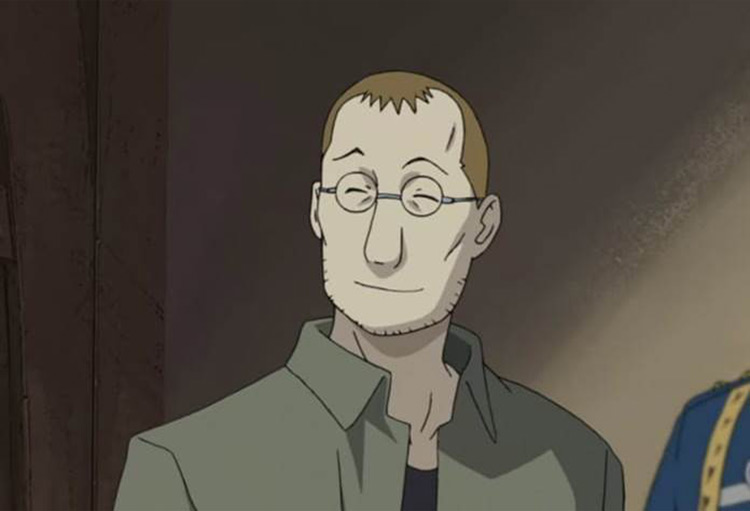 Shou Tucker dans l'anime Fullmetal Alchemist.