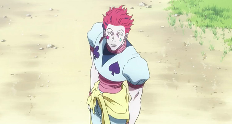 Hisoka Morow surpris dans l'anime Hunter x Hunter