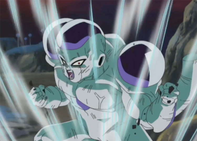 Frieza chargeant au combat - Dragon Ball Z