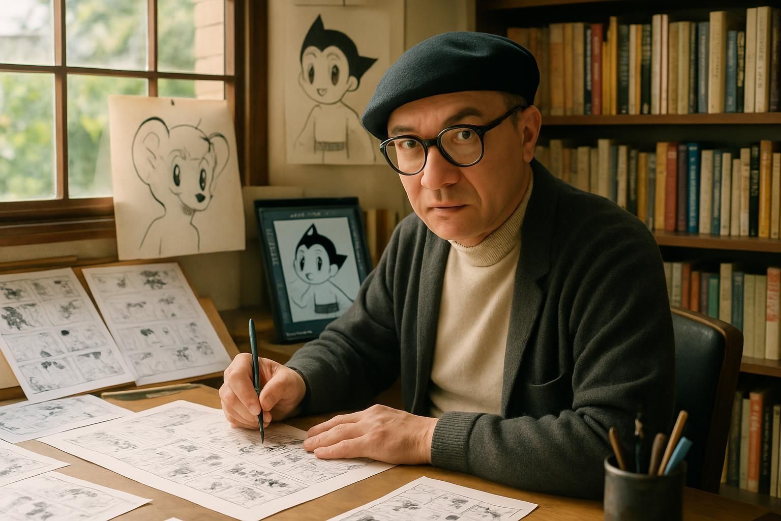 Découvrez le parcours exceptionnel d’Osamu Tezuka, le pionnier du manga japonais, dont la créativité et l’innovation ont révolutionné l’univers de la bande dessinée et inspiré des générations d’artistes.