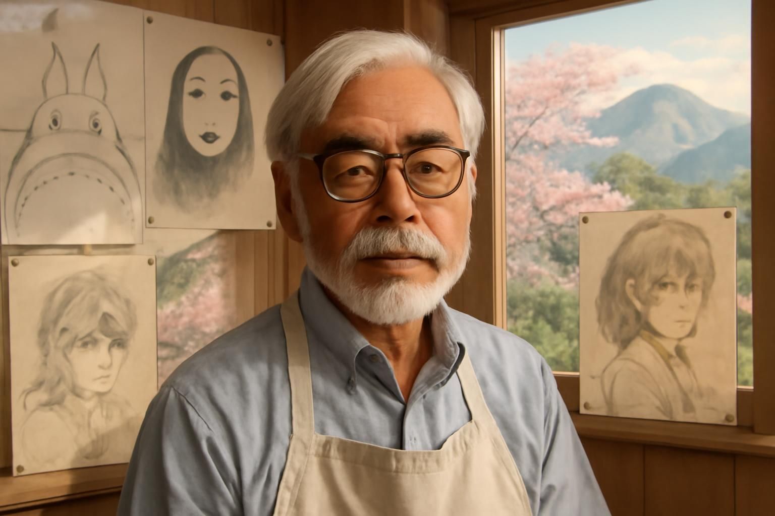 Découvrez le portrait et la biographie de Hayao Miyazaki, illustre réalisateur et créateur de chefs-d'œuvre de l’animation japonaise, à travers son parcours, son style unique et ses œuvres emblématiques.