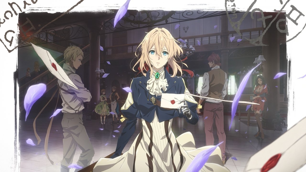 Violet Evergarden et Gilbert Bougainvillea en style anime japonais