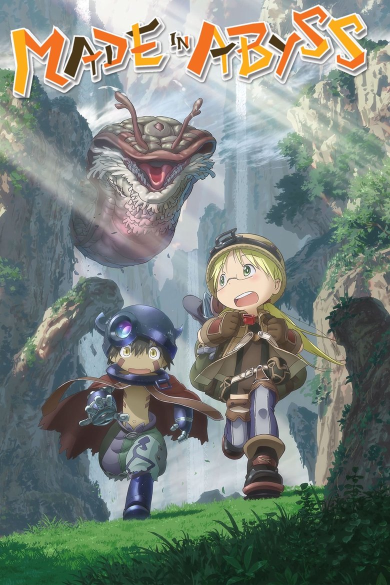 Illustration anime de Riko et Reg dans Made In Abyss, style japonais fidèle