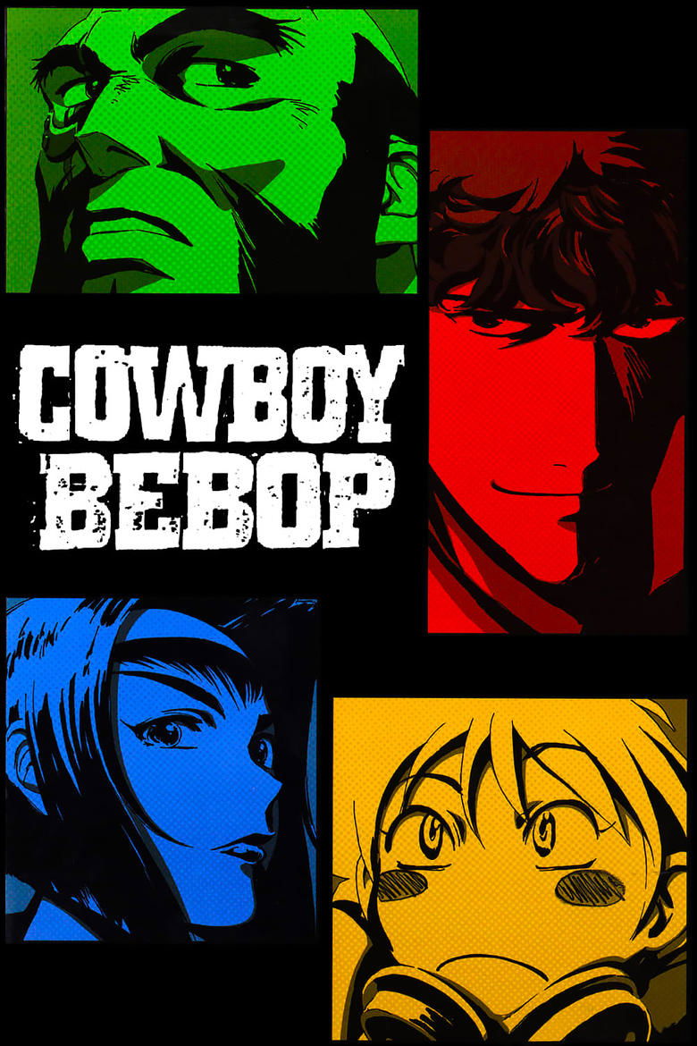 Spike Spiegel, Ein et Jet Black dans le style original de Cowboy Bebop